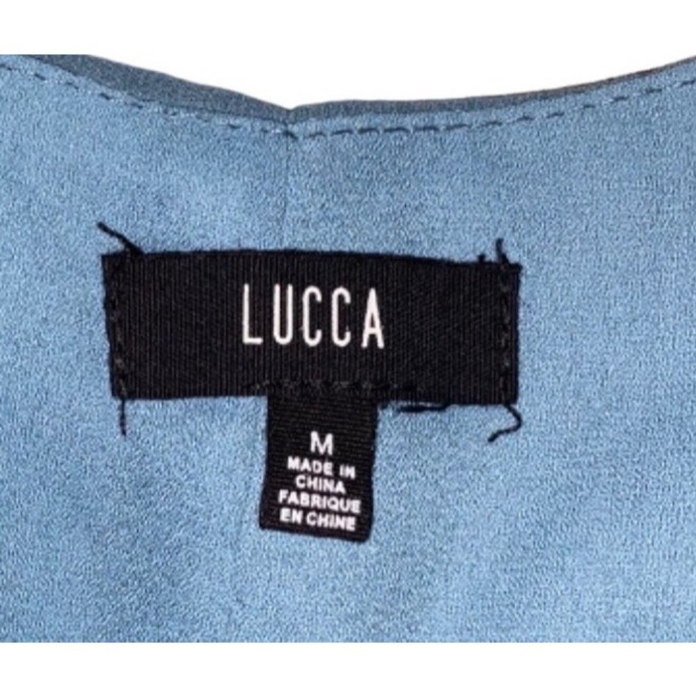 Lucca M Women Tunic Teal Long Sleeve Flare - Picture 3 of 3